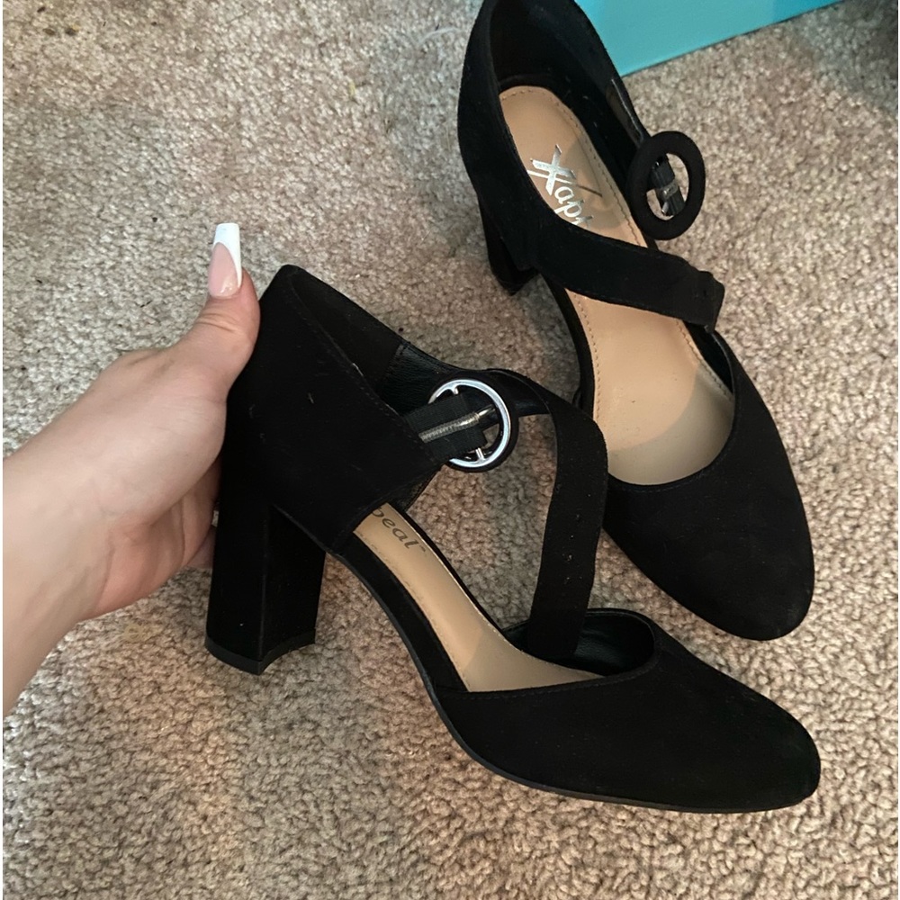 Size 6 Black Heels Xappeal from Belk